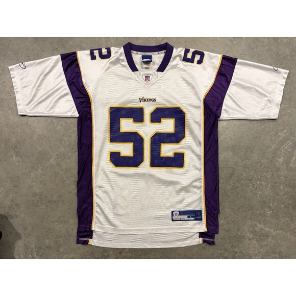 Reebok Other - Chad Greenway Minnesota Vikings Reebok Jersey White Men Large Away Football NFL